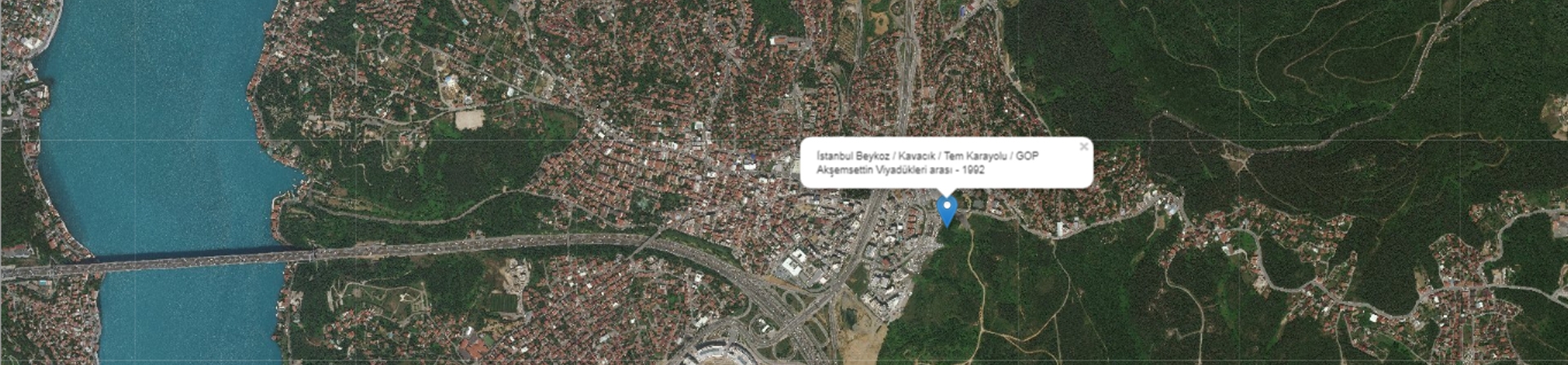 İstanbul Beykoz / Kavacık / Tem Karayolu / GOP Akşemsettin Viyadükleri arası - 1992