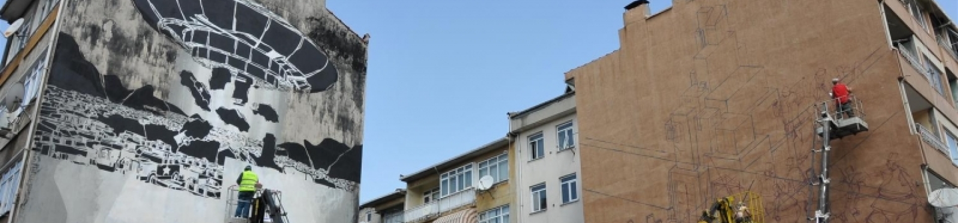 Sağır duvarlar sanat eserine dönüşüyor